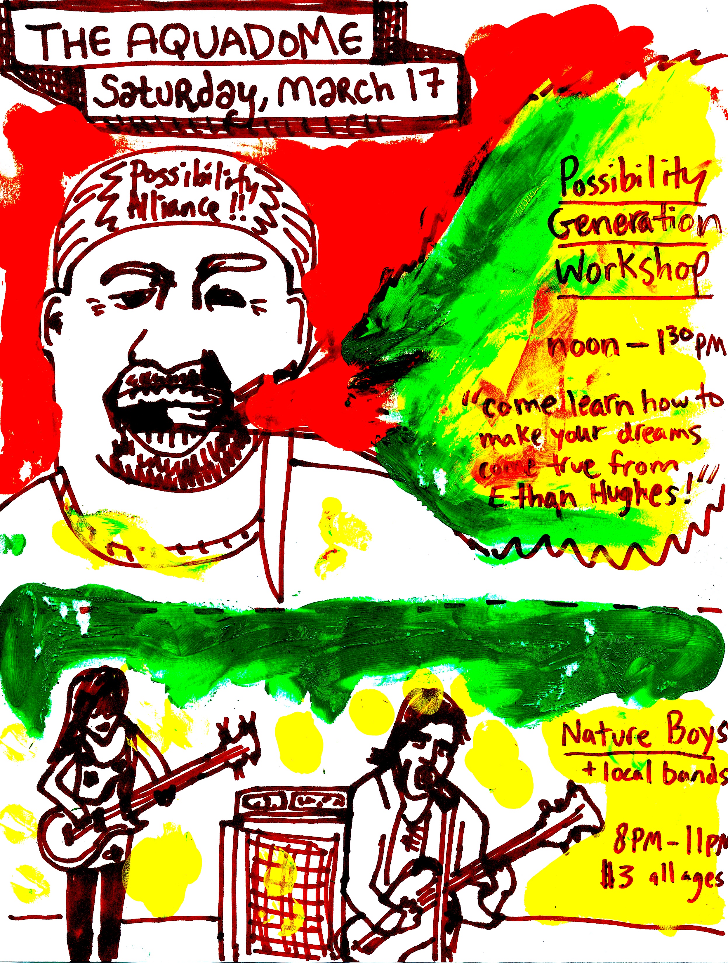 Friday show info (at bottom of flyer)