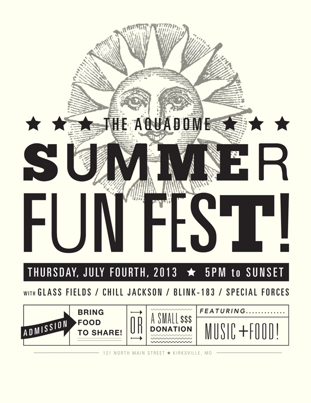 Aquadome Summer Fun Fest flyer