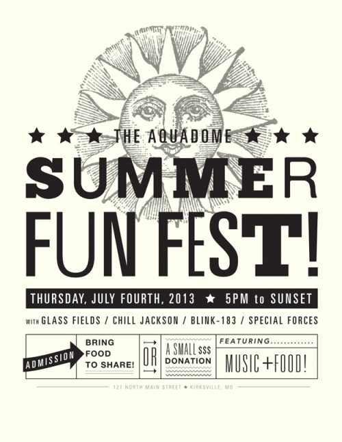 Aquadome Summer Fun Fest flyer