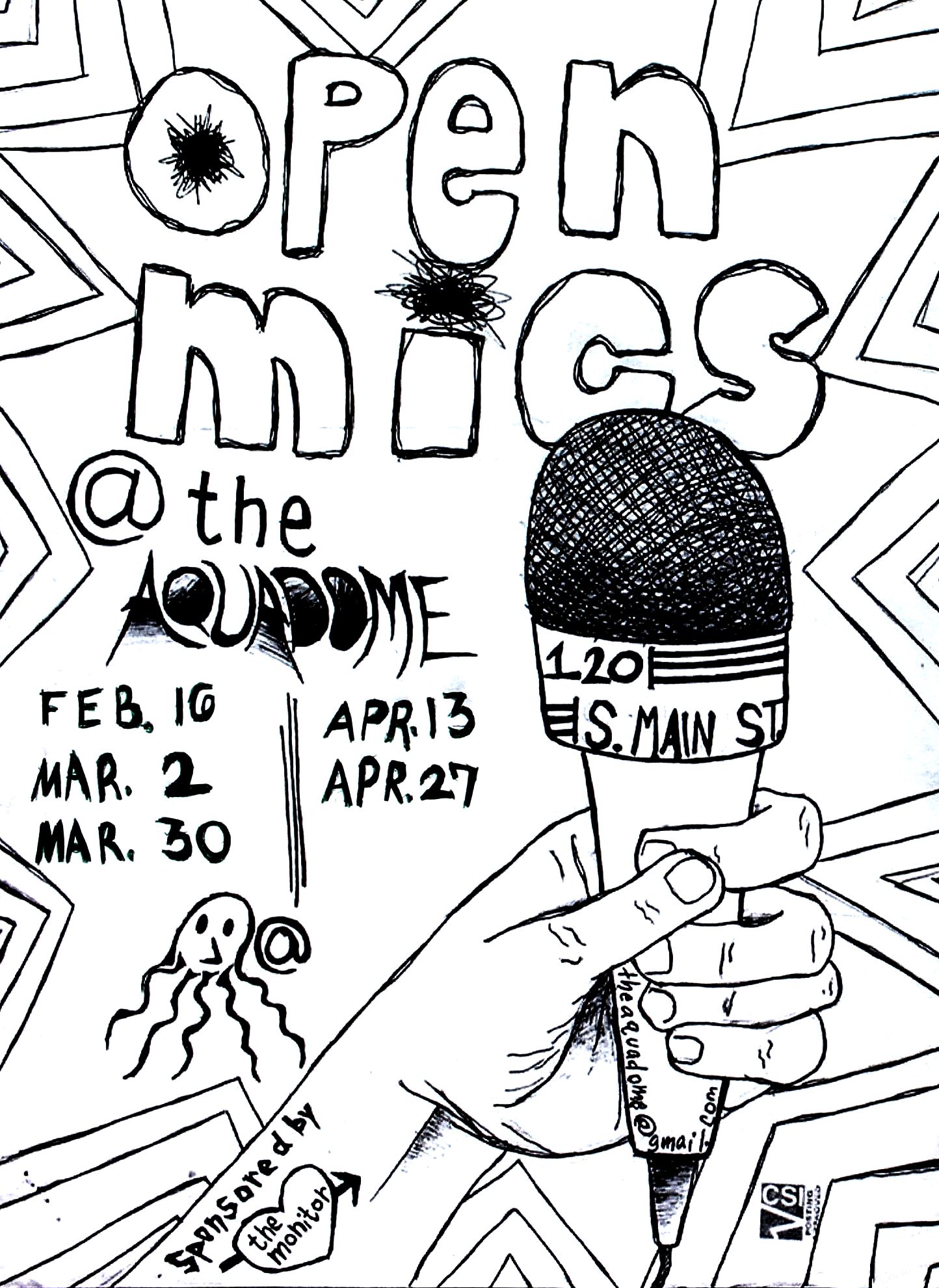 open mic poster spring 2017